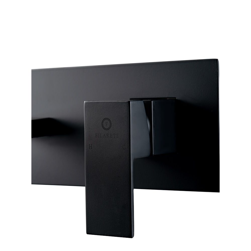 Смеситель для раковины встраиваемый FILARETE Fing FL4040BL, черный