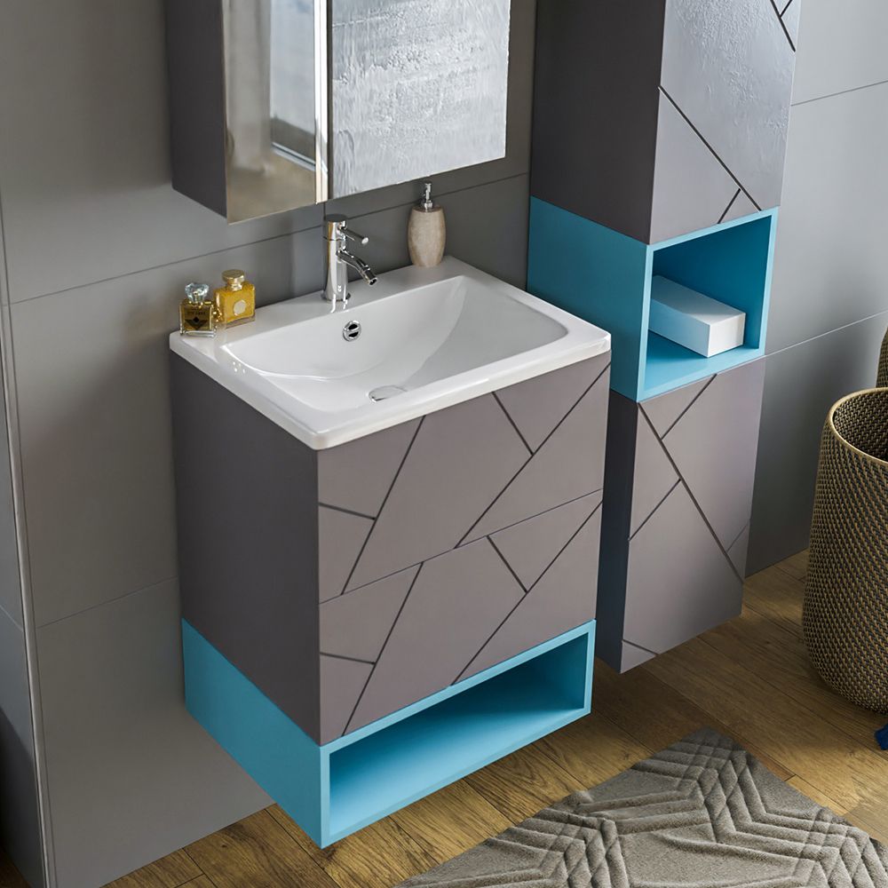 Ниша для тумбы Бриклаер КРИСТАЛЛ 60 см, муссон