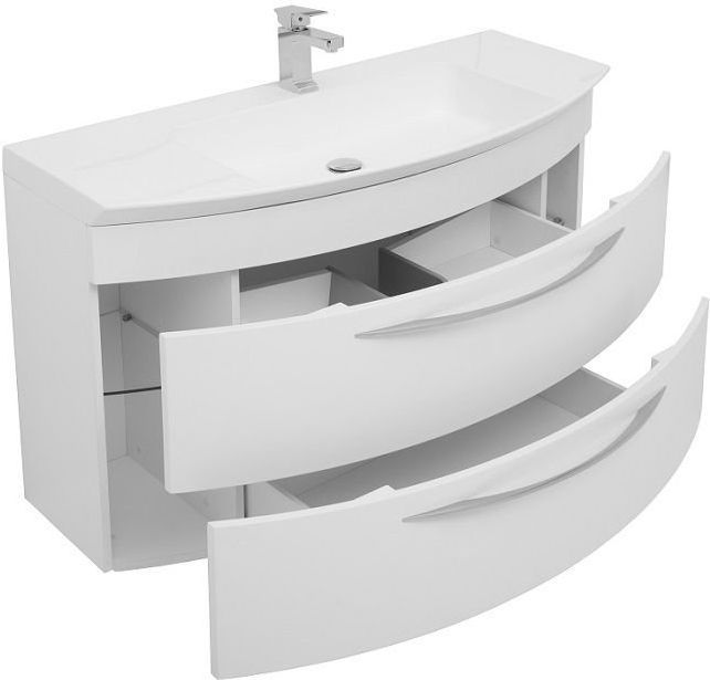 Тумба с раковиной De Aqua Лонг 120 белый Тумба с раковиной De Aqua Лонг 120 белый