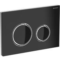 Смывная клавиша GEBERIT SIGMA 115.884.SJ.1 (два режима слива, механическое, черный/хром глянцевый) , шт Смывная клавиша GEBERIT SIGMA 115.884.SJ.1 (два режима слива, механическое, черный/хром глянцевый) , шт