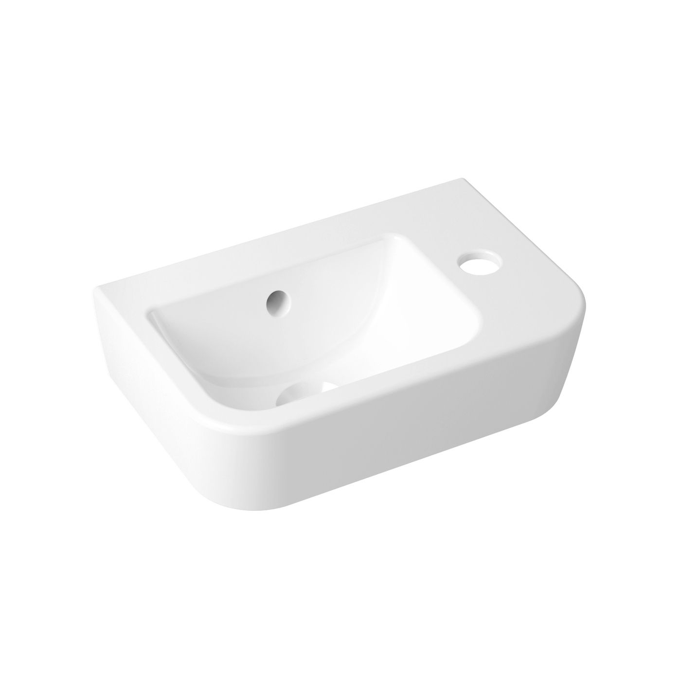 Комплект 3 в 1 Lavinia Boho One 21510501, подвесная фарфоровая раковина 37 см, смеситель, латунный сифон