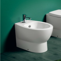 SIMAS Комплект горизонтальных крепежей для унитаза/биде с колпачками цвета хром и белый