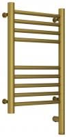 Полотенцесушитель электрический "БОГЕМА 3.0" прямая 500х300 / МЭМ правый (Состаренная латунь)