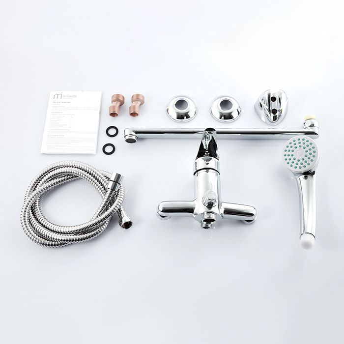 Смеситель для ванны Milardo Hudson HUDSBLCM10 универсальный хром