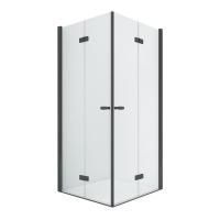 Душевое ограждение NEW TRENDY NEW SOLEO BLACK складные 2D 80x90x195 D-0234A/D-0239A (черный)