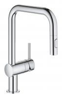 Смеситель для кухни GROHE Minta с выдвижным изливом, хром (32322002) Смеситель для кухни GROHE Minta с выдвижным изливом, хром (32322002)