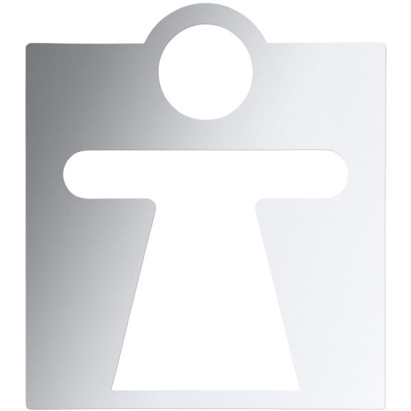 HOTEL значок женский туалет, блеск