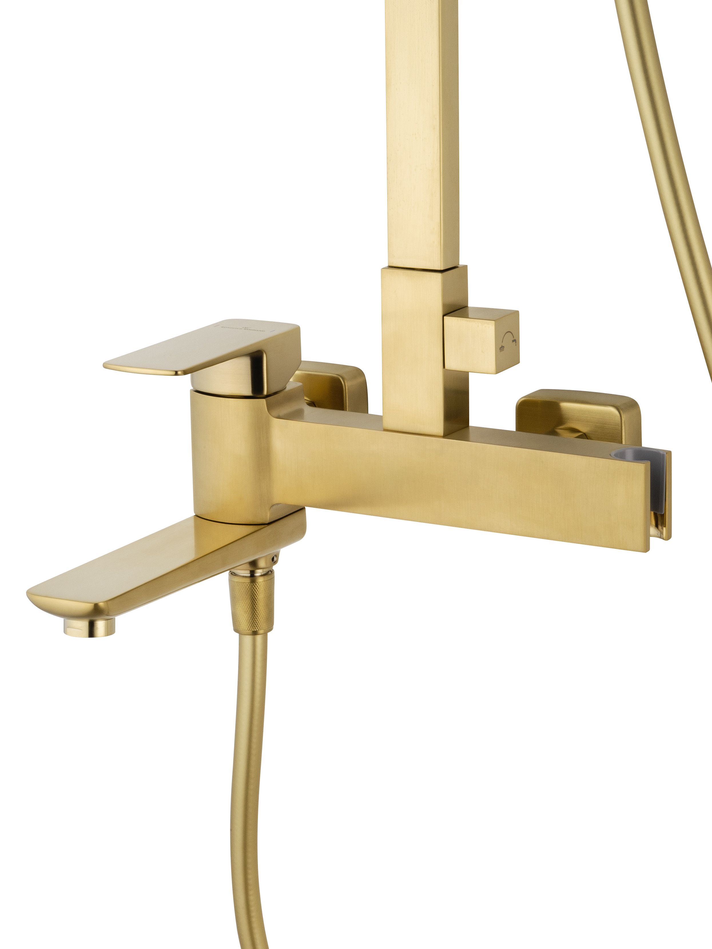 Душевая система WONZON & WOGHAND EDGE, Брашированное золото (WW-88739003-BG)