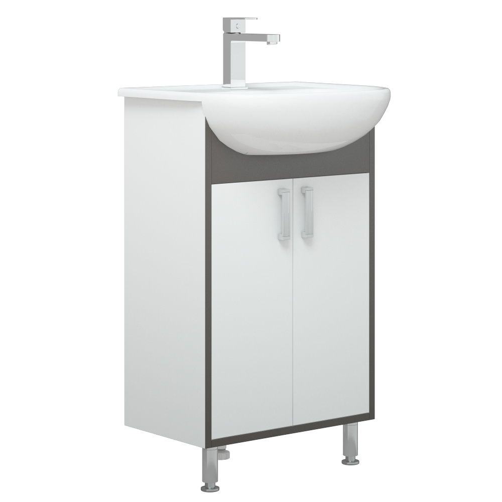 Тумба "Спектр 50", серая, Уют 50