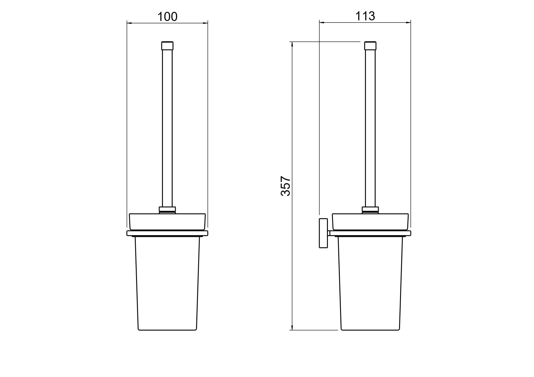 Ершик AQUATEK, матовый черный AQ4310MB ЛИБРА Ершик AQUATEK, матовый черный AQ4310MB ЛИБРА