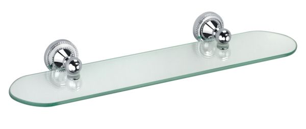 Стеклянная полка Fixsen Style FX-41103 Хром