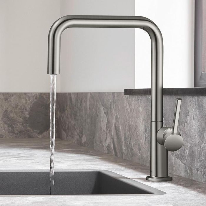 Смеситель для кухни, Hansgrohe, Talis M54, тип открывания воды-однорычажный, тип регулирования воды-керамический картридж, монтаж-на раковину/столешницу, отверстия для монтажа-1, высота, мм-339, вынос излива, мм-216, тип излива-поворотный, тип подводки-ги Смеситель для кухни, Hansgrohe, Talis M54, тип открывания воды-однорычажный, тип регулирования воды-керамический картридж, монтаж-на раковину/столешницу, отверстия для монтажа-1, высота, мм-339, вынос излива, мм-216, тип излива-поворотный, тип подводки-ги