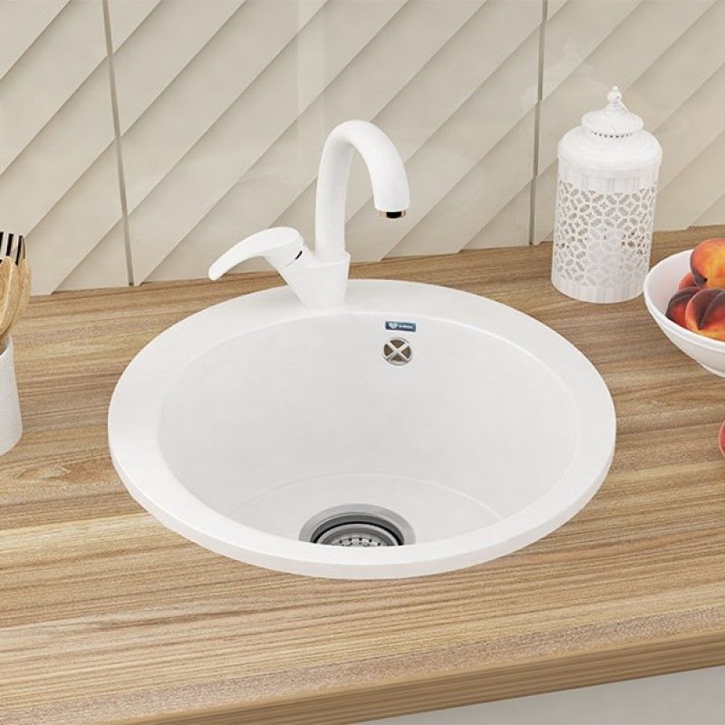 Смеситель для кухни Ulgran U-007-341, ультра-белый, артикул U-007-341