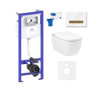 Комплект для подвесного унитаза 7 в 1 Lavinia Boho Relfix Smart V-Clean 87561137