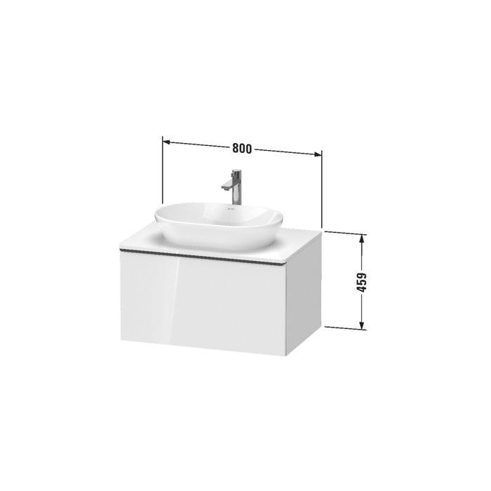 Раковина, Duravit, D-Neo, ширина, мм-600, глубина, мм-400, высота, мм-120, тип установки-накладной, отверстия для смесителя-отсутствуют, материал-керамика, крепления в комплекте, цвет-белый глянцевый, артикул 2372600070