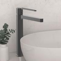 смесители для раковины Vincea Смеситель для раковины Rondo VBF-1R2GM однорычажный, вороненая сталь,