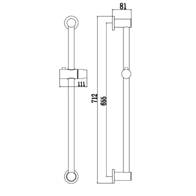 Душевая штанга Fmark FS90166, хром