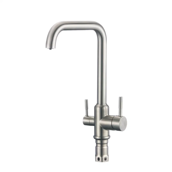 Смеситель для кухни с подключением фильтра Shevanik S268B, сатин