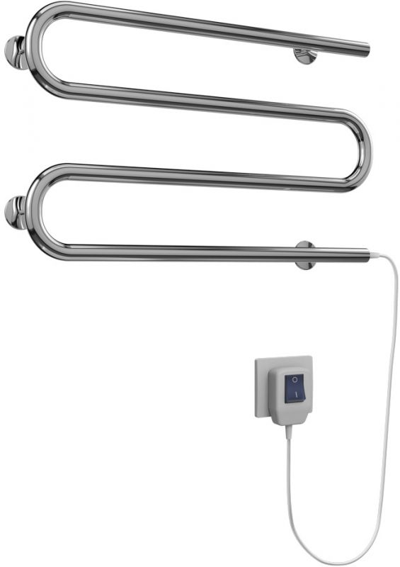 Электрический полотенцесушитель Terminus М-образный 600x350 4620768883927 Хром
