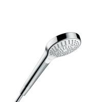 HG Croma Select S Multi Ручной душ 110 3jet (SoftRain, IntenseRain, массажная), EcoSmart, цвет: белый/хром HG Croma Select S Multi Ручной душ 110 3jet (SoftRain, IntenseRain, массажная), EcoSmart, цвет: белый/хром