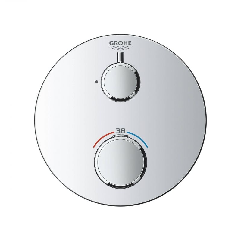 Термостатический смеситель для душа GROHE Grohtherm, круглая розетка, хром (24075000) Термостатический смеситель для душа GROHE Grohtherm, круглая розетка, хром (24075000)
