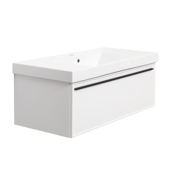 Тумба под раковину подвесная La Fenice Elba FNC-01-ELB-B-100, белая