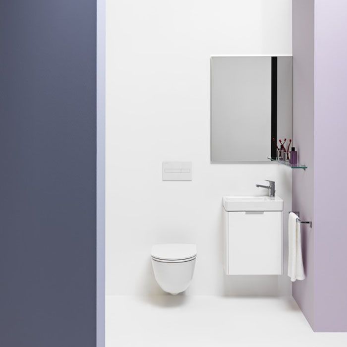 LAUFEN Pro NEW Унитаз подвесной 36х53х34 см (с ободком), цвет белый c покрытием LCC