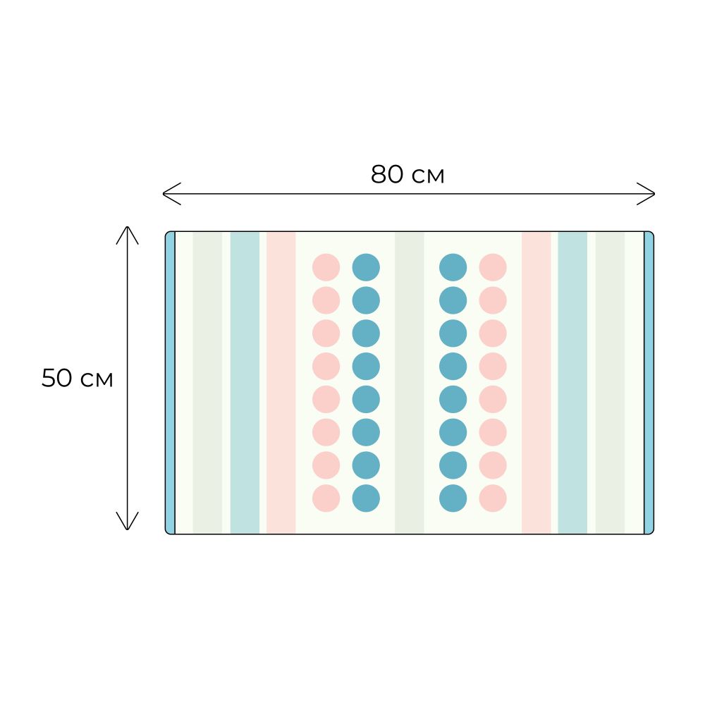 Коврик для ванной комнаты FIXSEN LOTUS FX-8030W, разноцветный, артикул FX-8030W