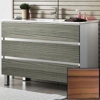 Тумба с раковиной SanVit Кубэ-3 75 kkube3075 с фактурой под дерево Зебрано