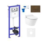 Комплект для подвесного унитаза 7 в 1 Lavinia Boho Relfix Smart V-Clean 87561187