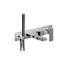 Fantini Mint Смеситель для ванны, встраиваемый, излив 200мм, с ручн.душем, (наружняя часть), цвет: хром