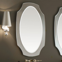 VITAGE milldue edition Зеркало NOTRE DAME 678х1100х30 мм., с фигурной рамой из скошенного дымчатового зеркала