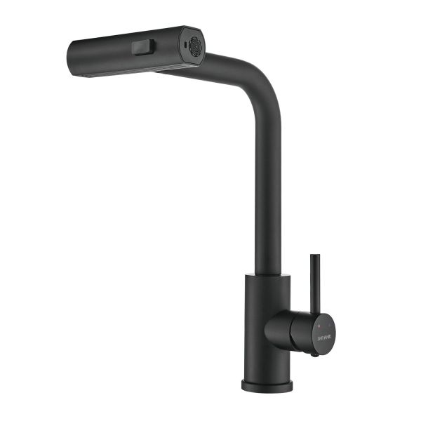 Смеситель для кухни с мультифункциональным изливом Shevanik S263H, черный