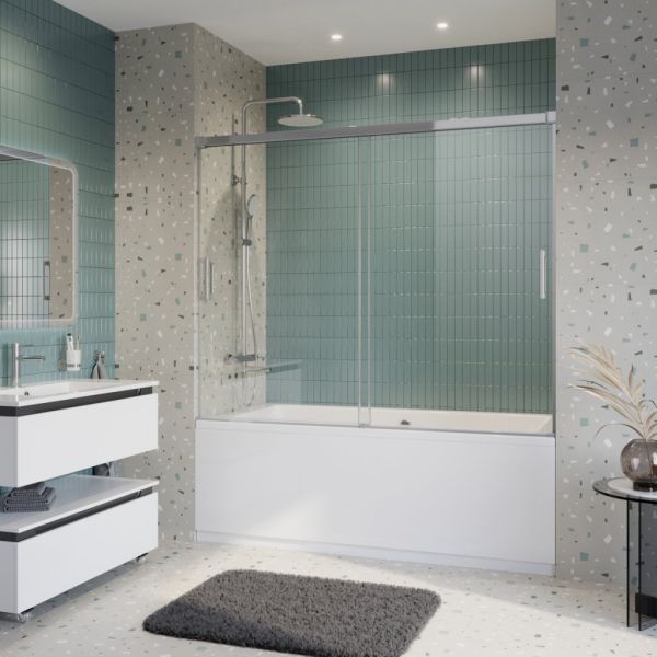 TANDEM-SOFT-VF-2-180/145-C-BORO-IV Душевая шторка на ванну