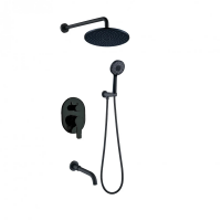 Душевой комплект BERGES NARDIS 3R BLACK, черный матовый