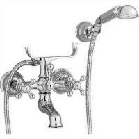 CISAL Arcana Смеситель настенный для ванны/душа с ручной лейкой,держателем и шлангом, цвет хром