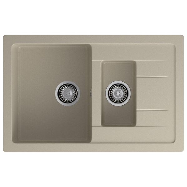 Кухонная мойка GranFest QUADRO 775KL, топаз