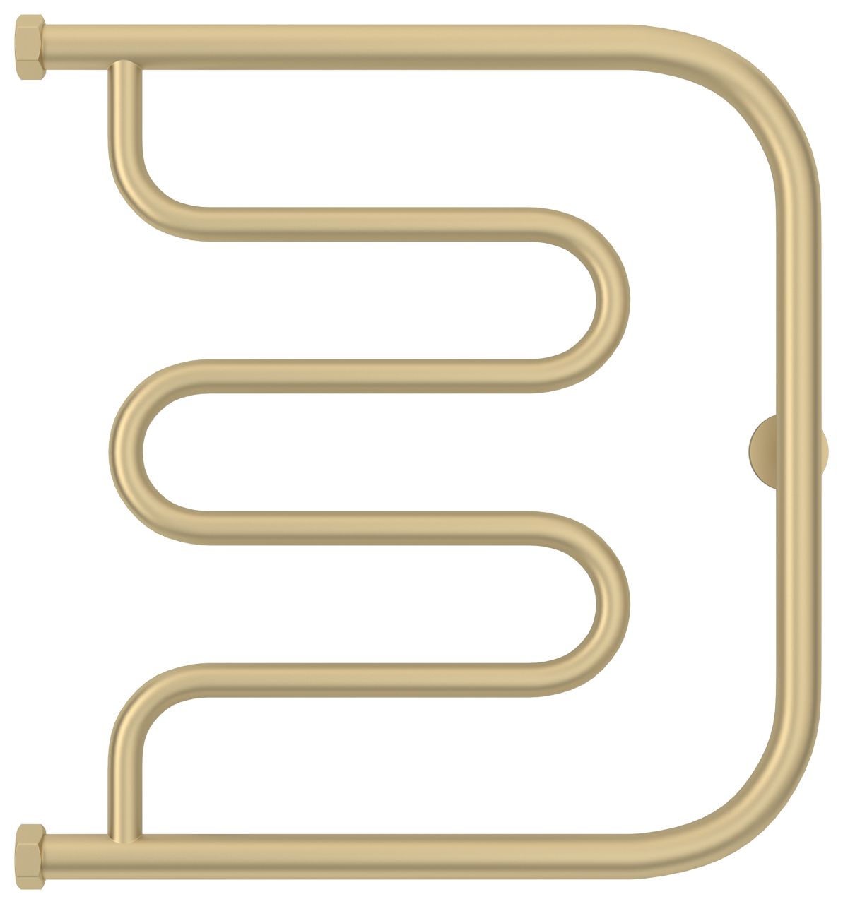 Полотенцесушитель водяной "Лира+" 500х500 Н. Г. 1" (Матовая шампань)