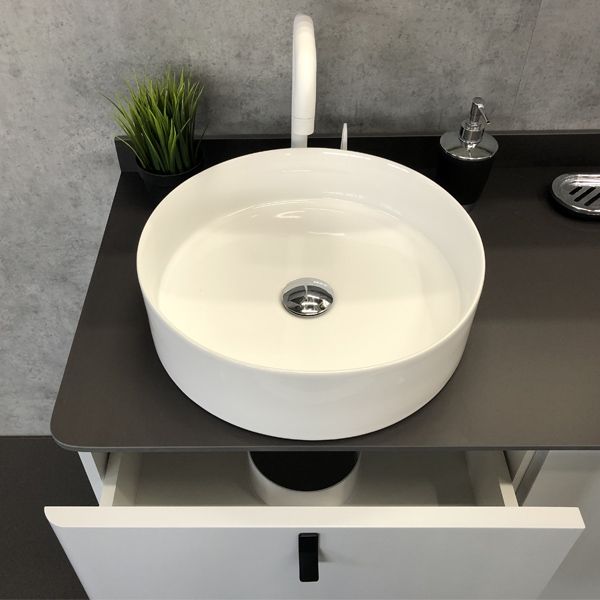 Тумба с раковиной Comforty Сорренто 90Н 00-00000821 Светло-серая Тумба с раковиной Comforty Сорренто 90Н 00-00000821 Светло-серая