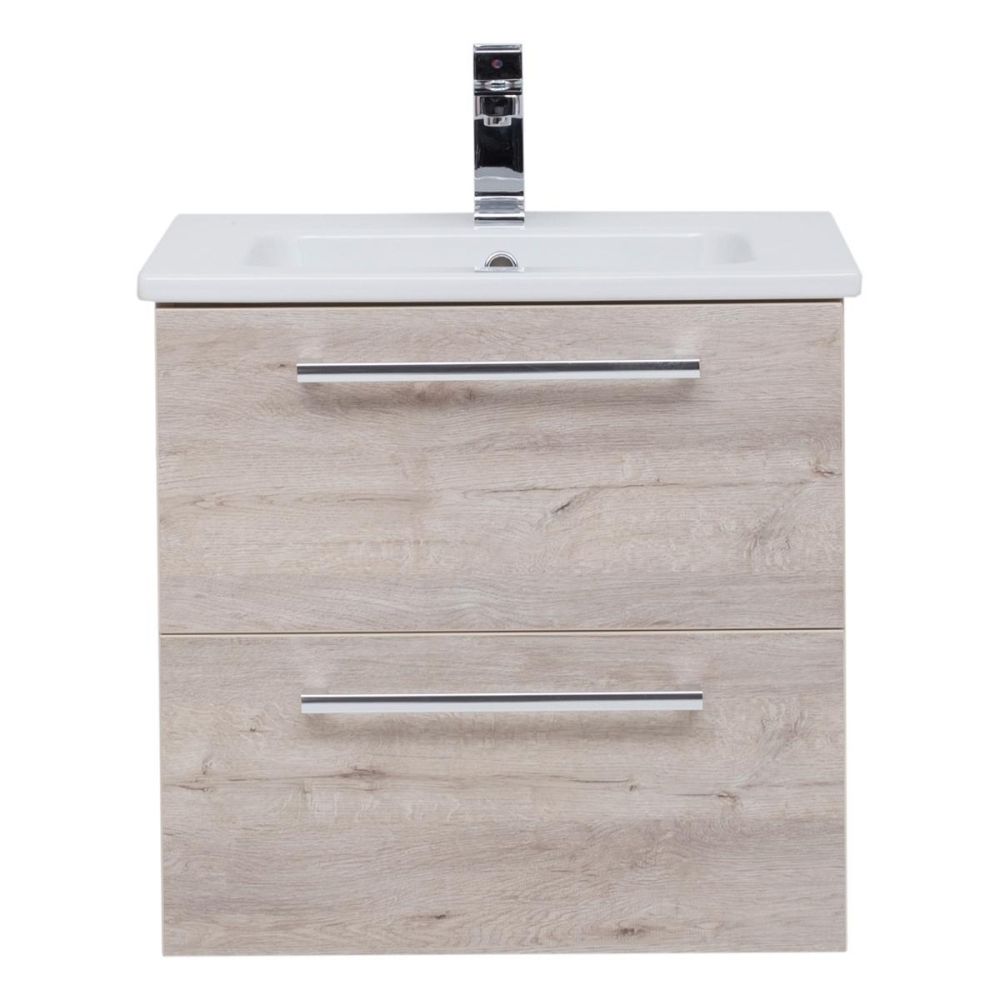 Тумба под раковину подвесная Dreja Gio 60 см, дуб кантри, артикул 77.0102D