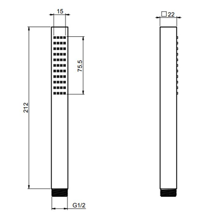 FIMA|Carlo Frattini Wellness Ручной душ из латуни, цвет хром FIMA|Carlo Frattini Wellness Ручной душ из латуни, цвет хром