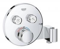 Термостатический смеситель на 2 выхода GROHE Grohtherm SmartControl со встроенным держателем ручного душа, внешняя часть, хром (29120000) Термостатический смеситель на 2 выхода GROHE Grohtherm SmartControl со встроенным держателем ручного душа, внешняя часть, хром (29120000)