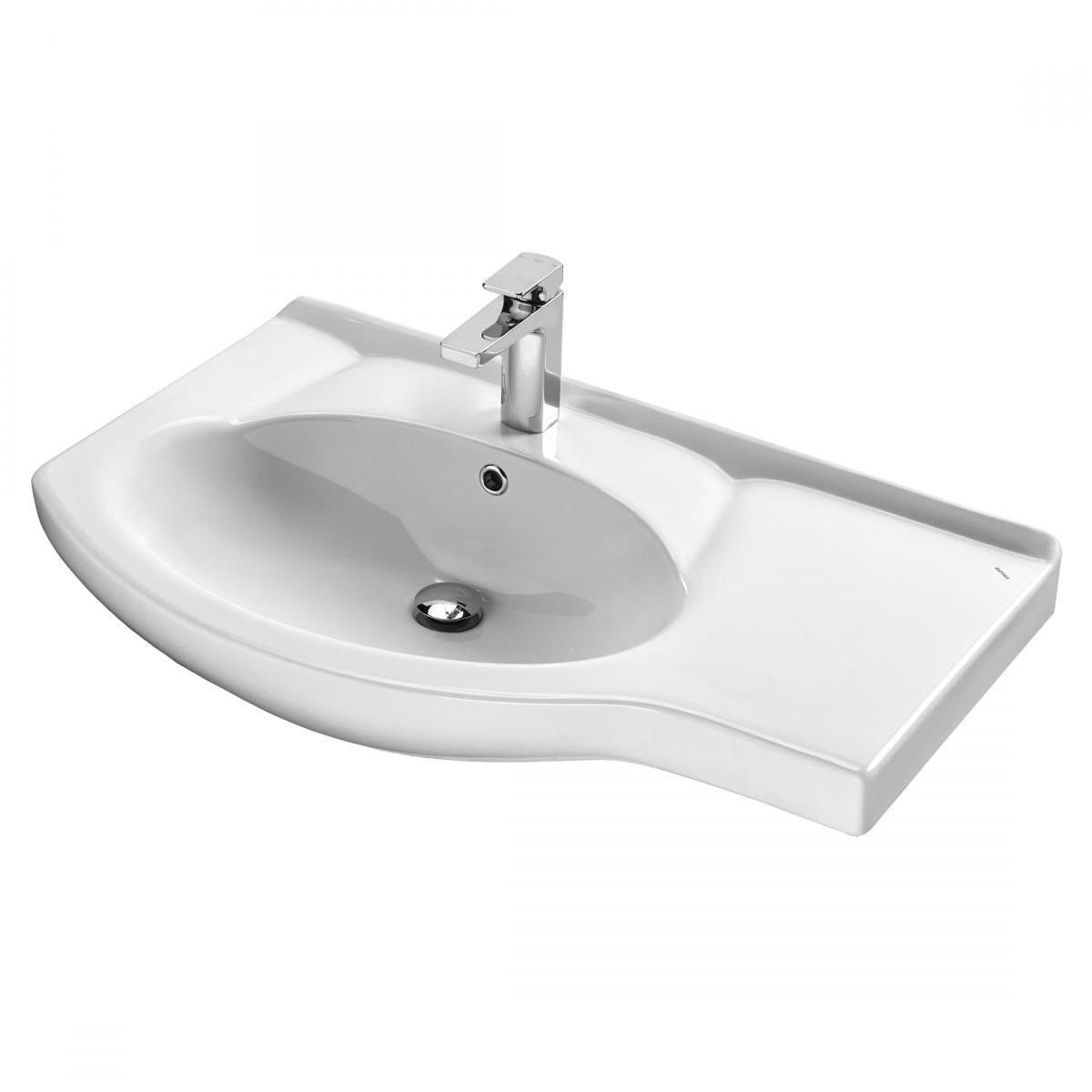 Раковина мебельная SANTEK КОРАЛЛ 1WH110228 (к тумбе, (83*51,5), белый), шт Раковина мебельная SANTEK КОРАЛЛ 1WH110228 (к тумбе, (83*51,5), белый), шт