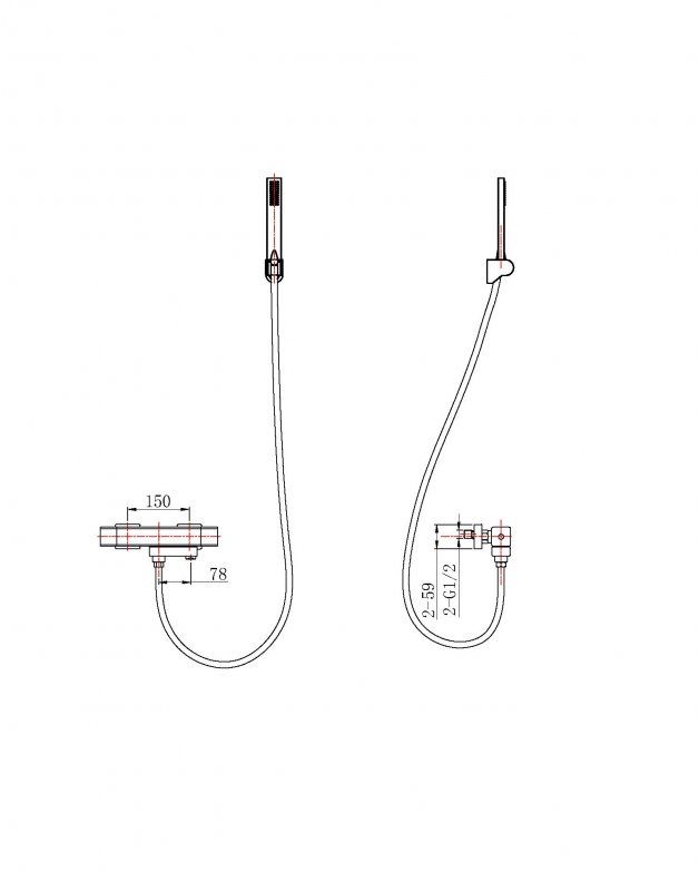 Термостатический смеситель для ванны и душа BelBagno KRAFT-VASM-T-IN арт. KRAFT-VASM-T-IN, артикул KRAFT-VASM-T-IN