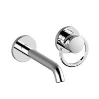 BONGIO LINEA Смеситель для раковины настенный встраиваемый, однорычажный, излив 190 мм., в комплекте с встраиваемой частью, цвет хром