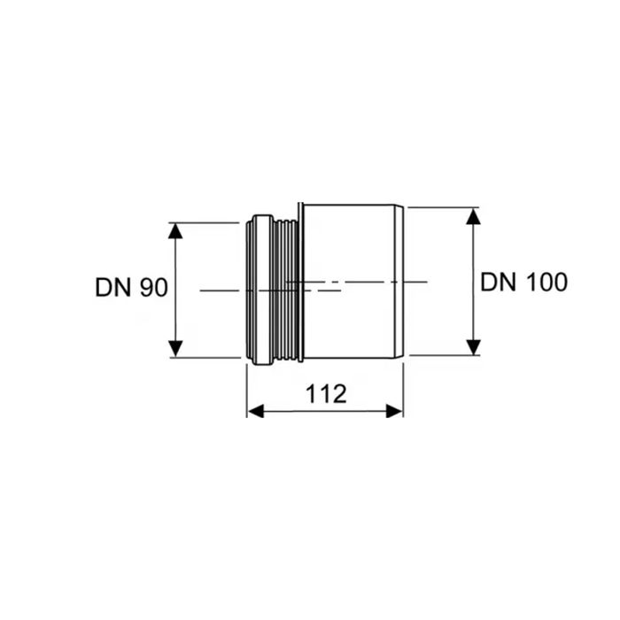 Соединение унитаза TECEprofil 90°, DN 90/100 Соединение унитаза TECEprofil 90°, DN 90/100
