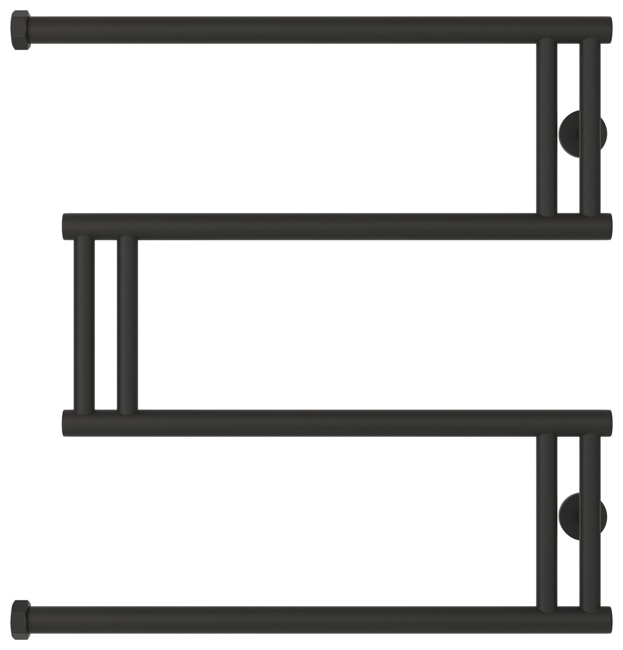 Полотенцесушитель водяной High-Tech model "M+" 600х600 (МУАР Темный Титан)