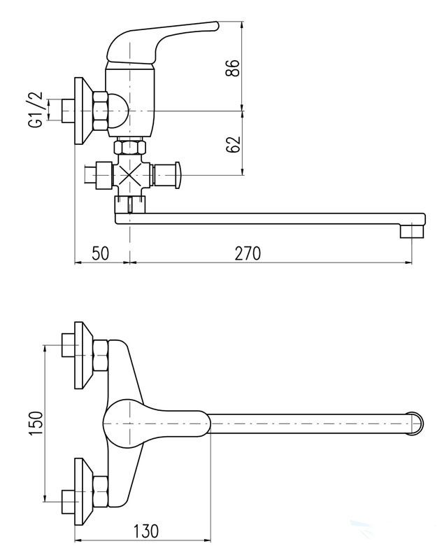Смеситель для ванны Rav Slezak Sazava SA551.5