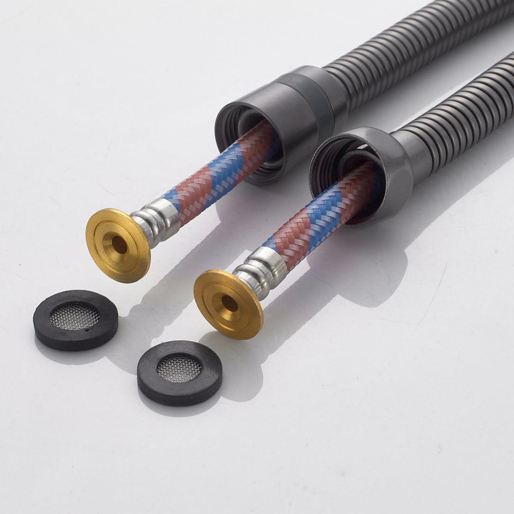 Гигиенический душ со смесителем Shevanik S4105T, оружейная сталь