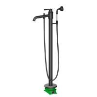 Смеситель напольный для ванны с душем Timo Arisa 5300/00Y-CR черный